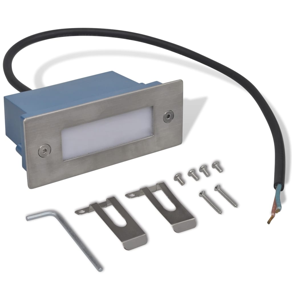 12 db süllyesztett led lépcsőlámpa 44 x 111 x 56 mm