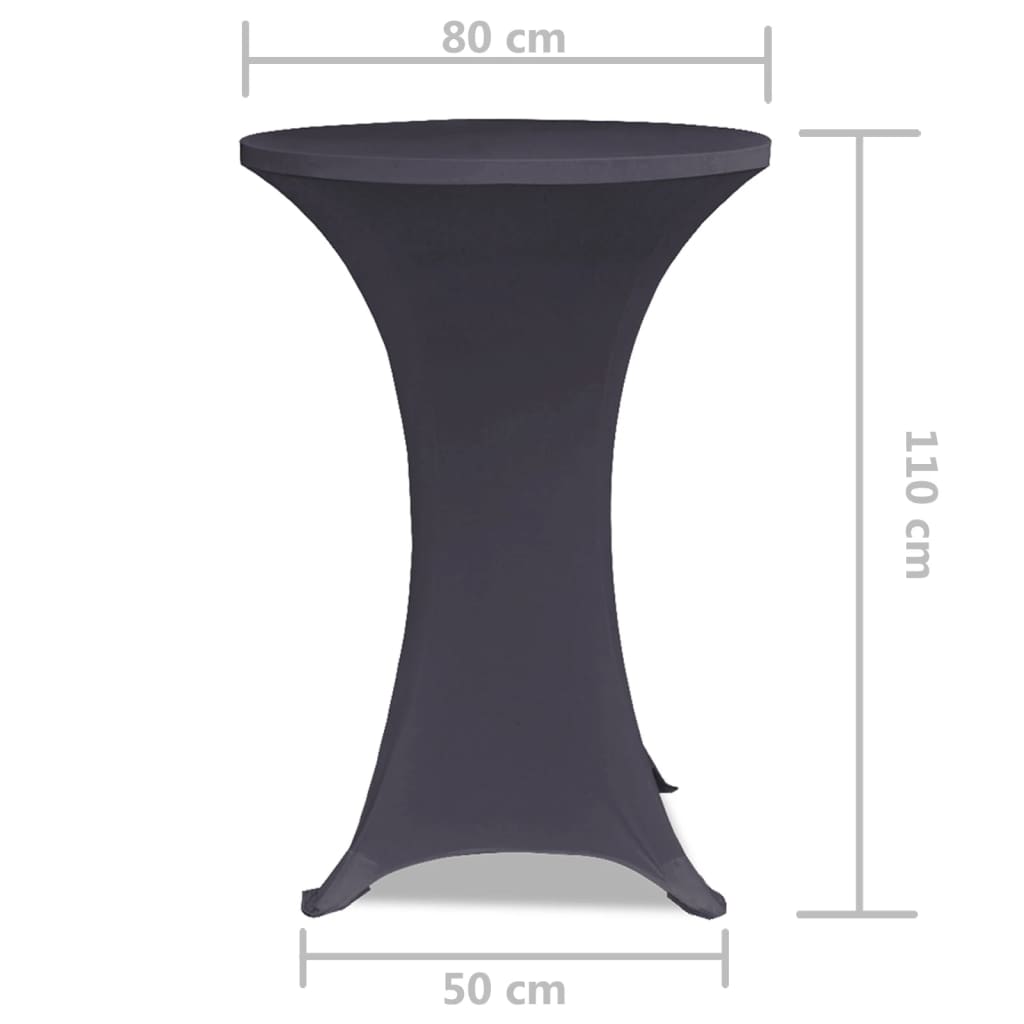2 db nyújtható asztalterítő 80 cm antracit