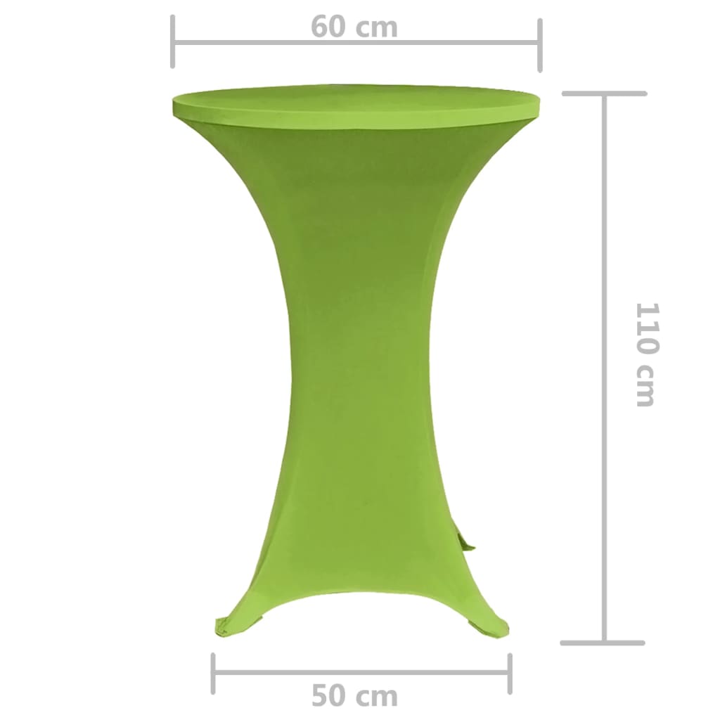 2 db nyújtható asztalterítő 60 cm zöld