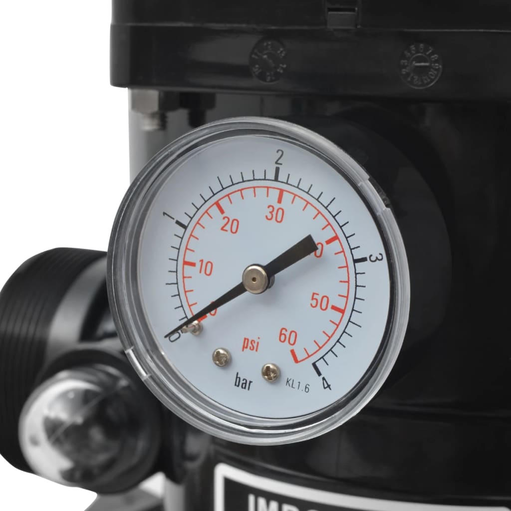 Kék medence-homokszűrő 6-állású szeleppel 460 mm