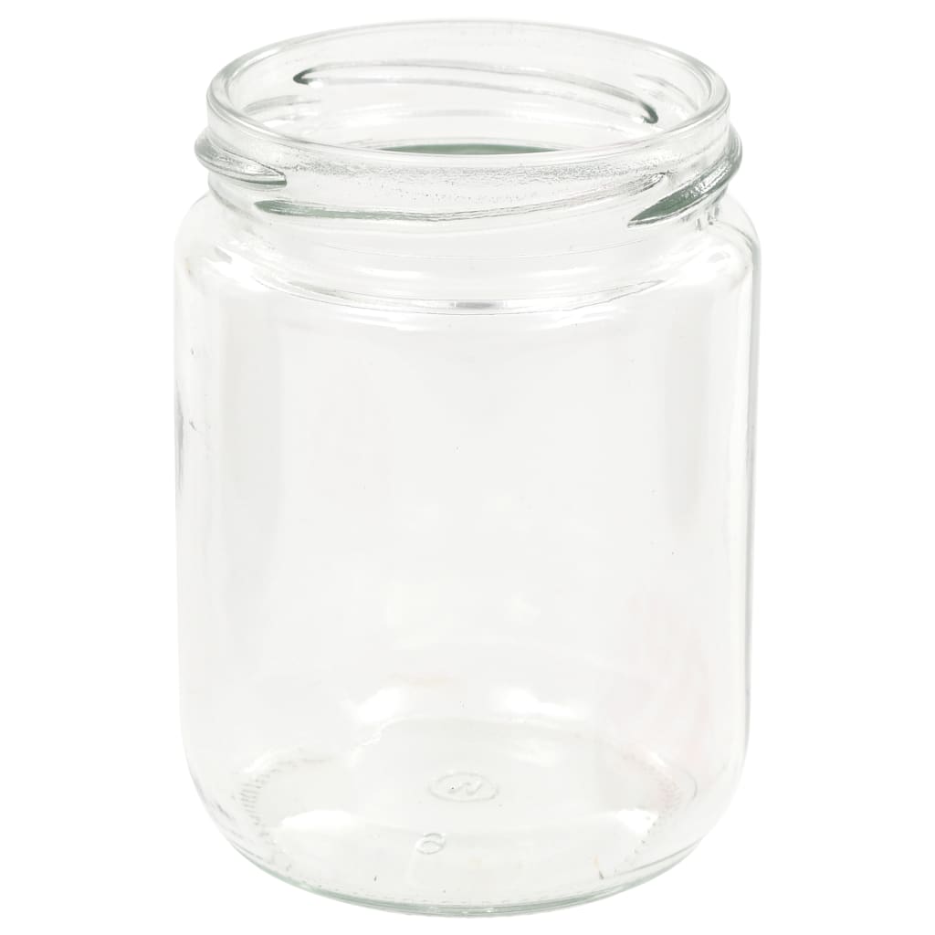48 db 230 ml-es befőttesüveg piros-fehér tetővel 48 db 230 ml-es befőttesüveg piros-fehér tetővel
