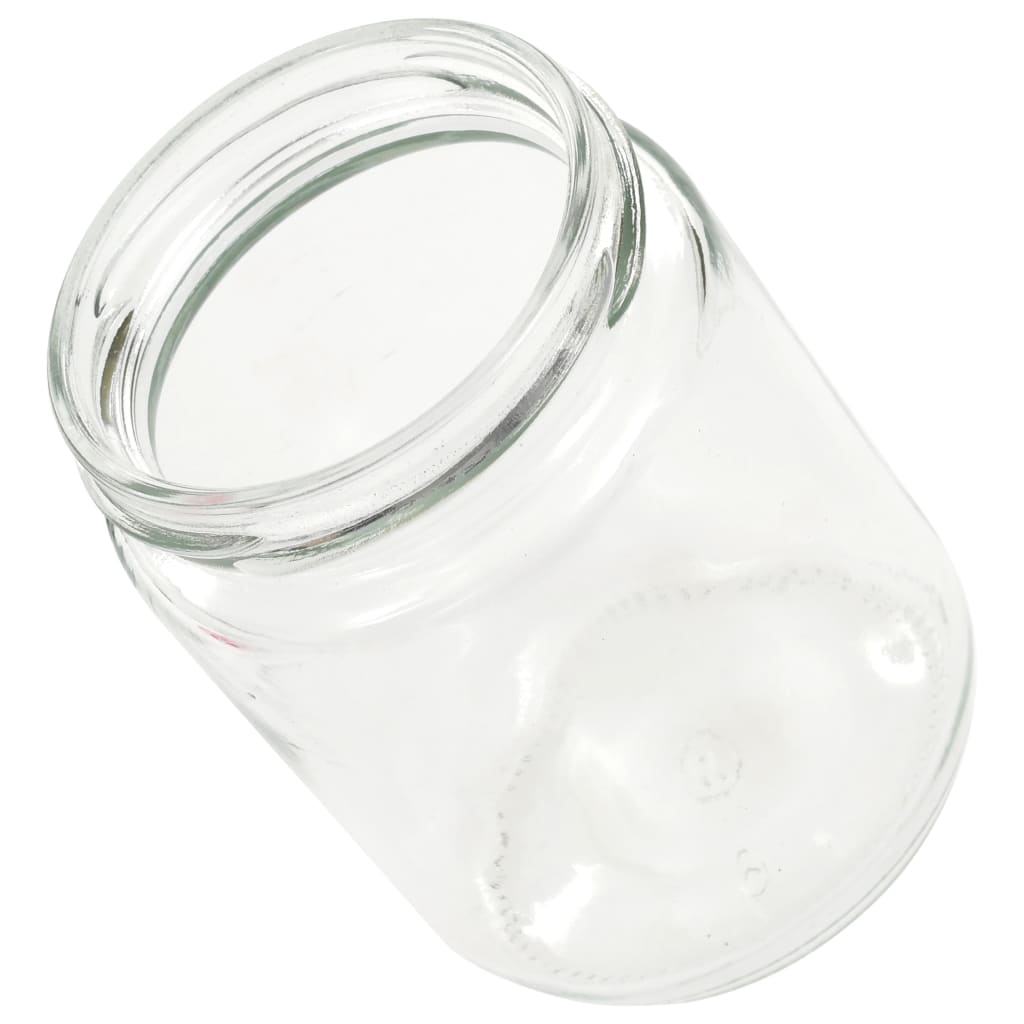 48 db 230 ml-es befőttesüveg piros-fehér tetővel 48 db 230 ml-es befőttesüveg piros-fehér tetővel