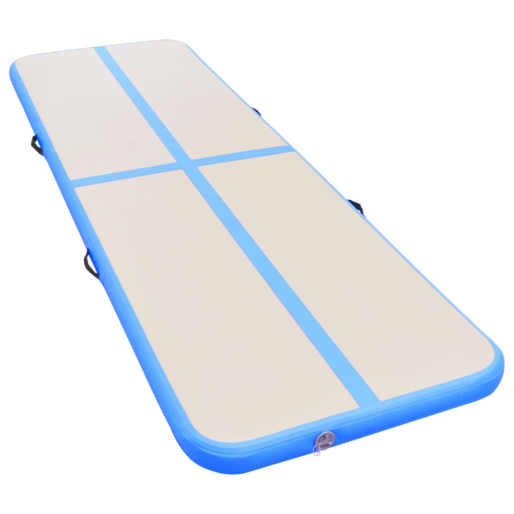 Kék pvc felfújható tornaszőnyeg pumpával 700 x 100 x 10 cm Kék pvc felfújható tornaszőnyeg pumpával 700 x 100 x 10 cm