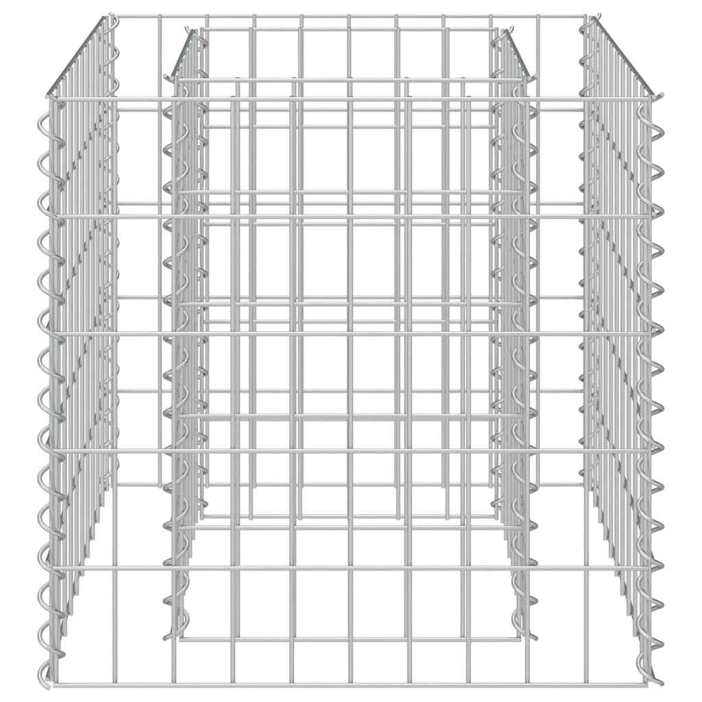 Horganyzott acél gabion magaságyás 50 x 50 x 50 cm