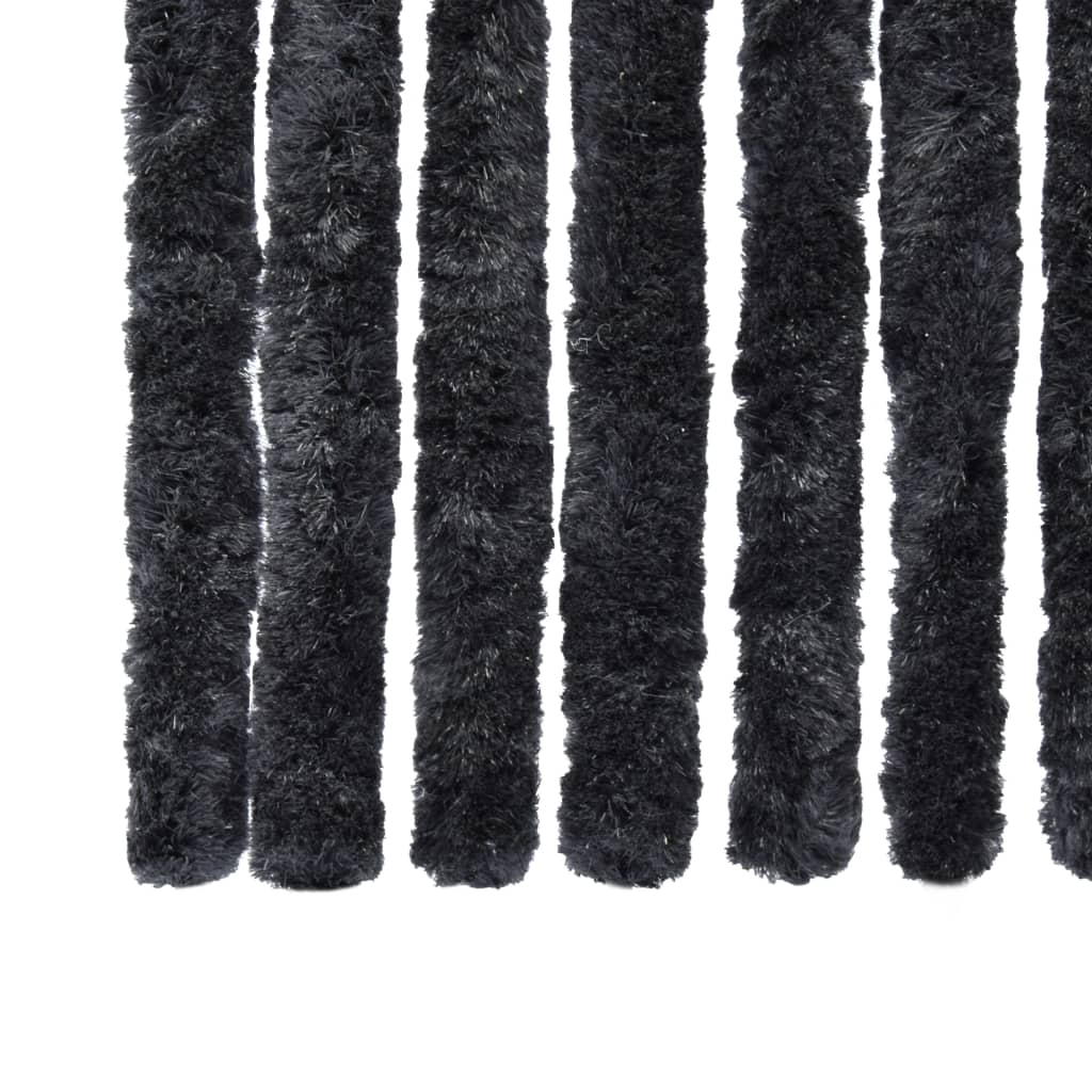 Antracitszürke zsenília rovarfüggöny 100 x 220 cm