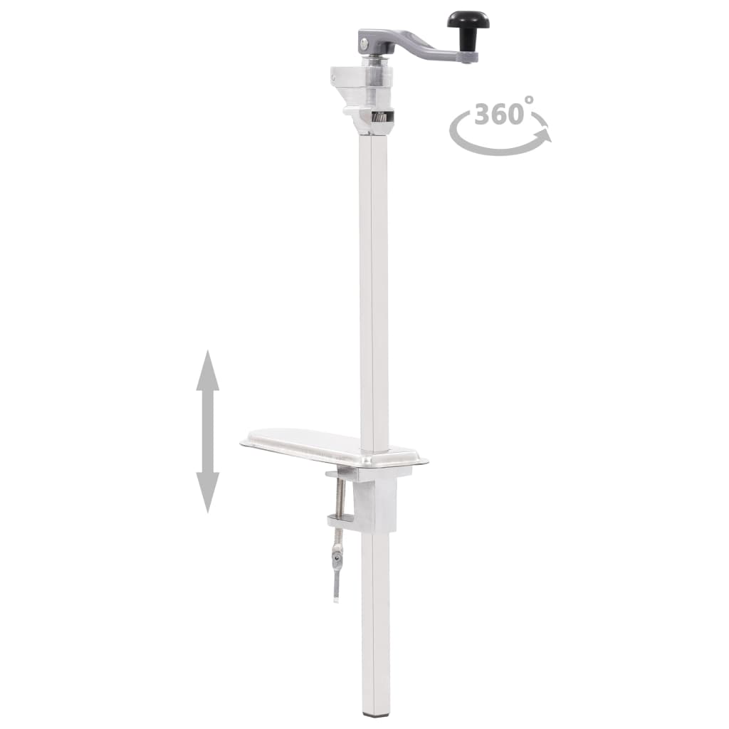 Ezüstszínű alumínium és rozsdamentes acél konzervnyitó 70 cm