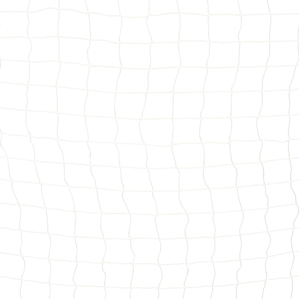 Fekete-fehér fém focikapu 300 x 200 x 90 cm