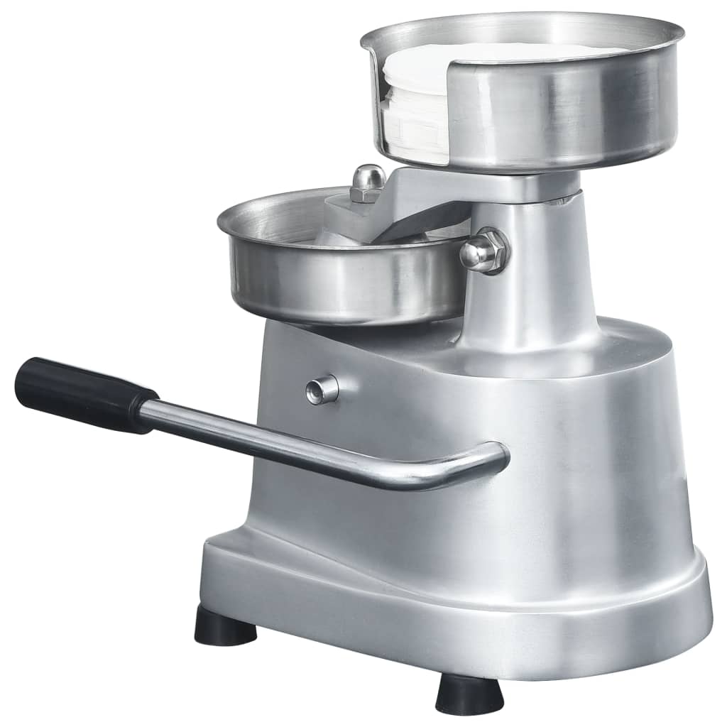 Alumínium hamburgerprés 500 db pogácsaelválasztó lappal 10 cm