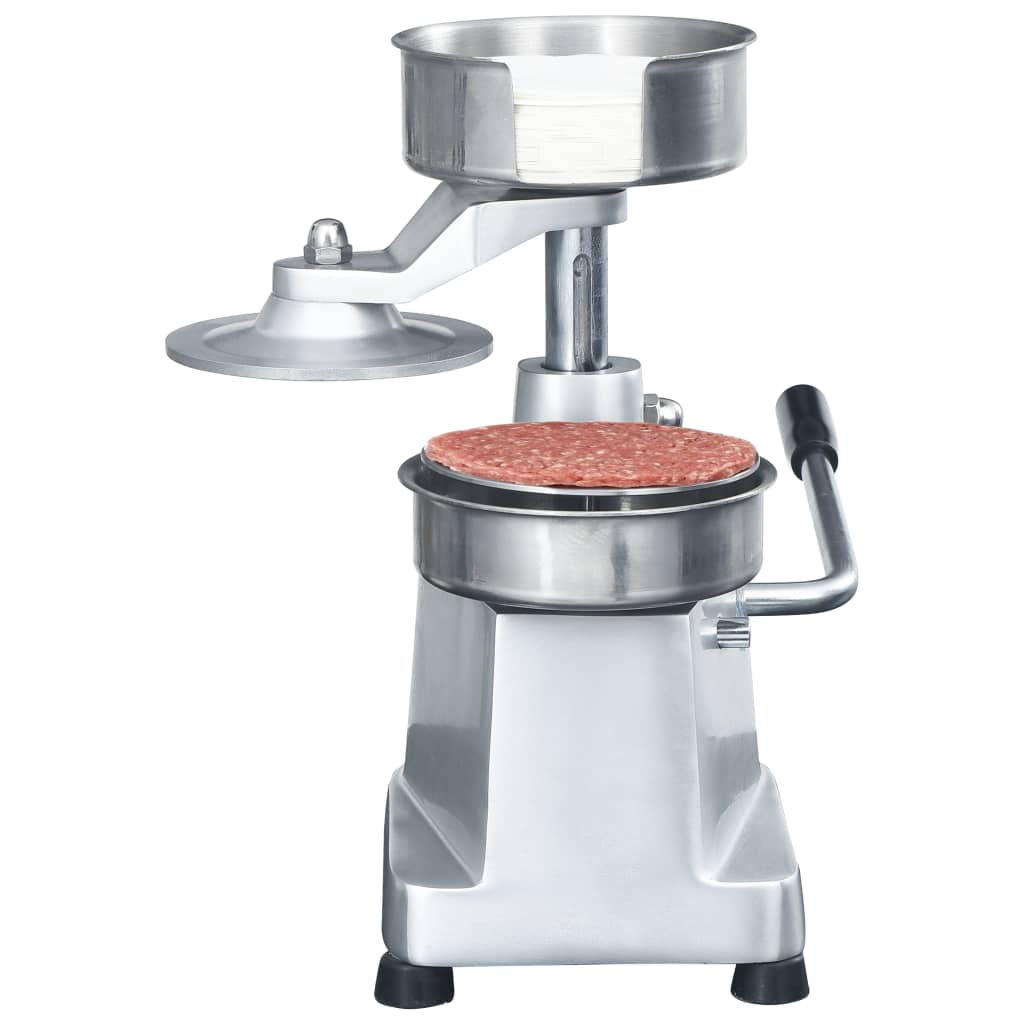 Alumínium hamburgerprés 500 db pogácsaelválasztó lappal 13 cm