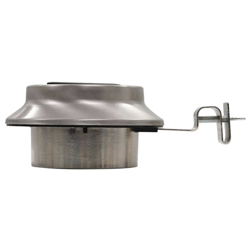 12 db fehér kerek kültéri napelemes led lámpa 12 cm