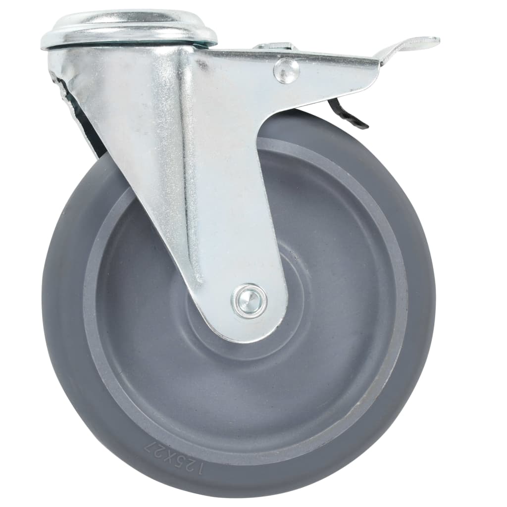12 db hátfuratos önbeálló görgő 125 mm