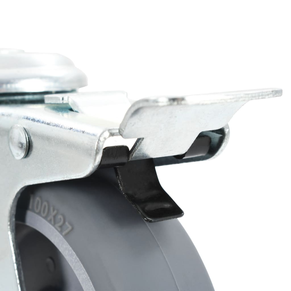 8 db hátfuratos önbeálló görgő 100 mm