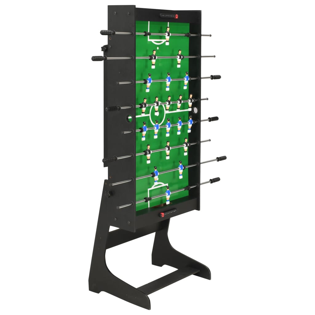Fekete összecsukható csocsóasztal 121 x 61 x 80 cm Fekete összecsukható csocsóasztal 121 x 61 x 80 cm