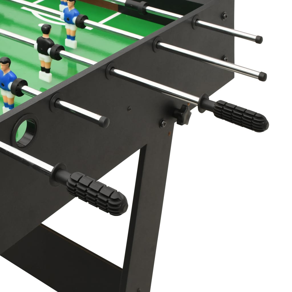 Fekete összecsukható csocsóasztal 121 x 61 x 80 cm Fekete összecsukható csocsóasztal 121 x 61 x 80 cm