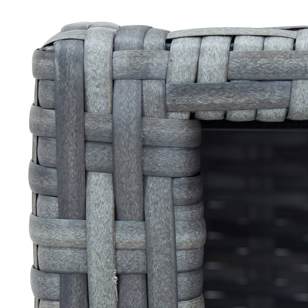 Szürke polyrattan spa fellépő 92 x 45 x 25 cm Szürke polyrattan spa fellépő 92 x 45 x 25 cm