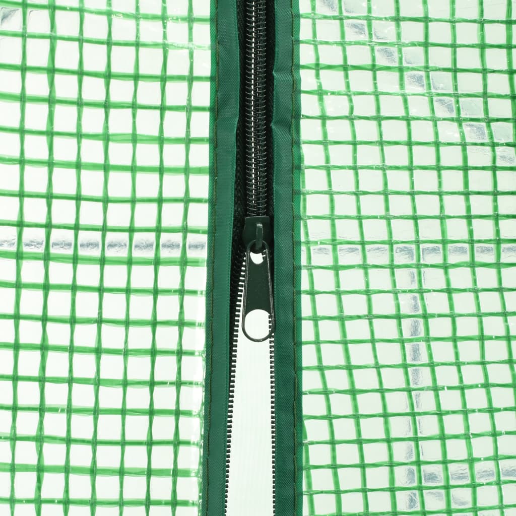 Acél melegház 12 polccal 143 x 214 x 196 cm