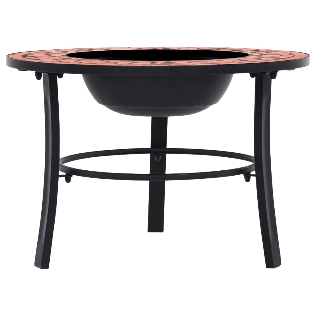 Terrakotta kerámia mozaik tűztál 68 cm