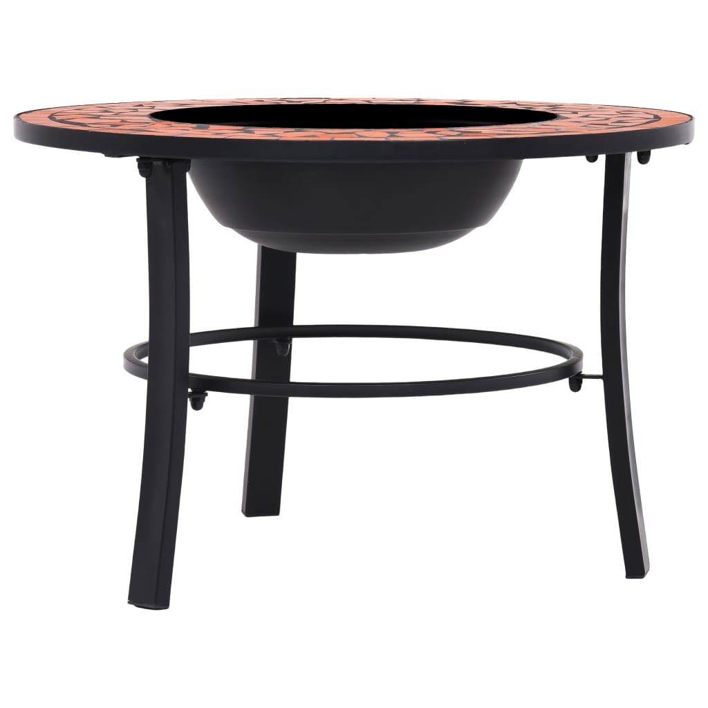 Terrakotta kerámia mozaik tűztál 68 cm