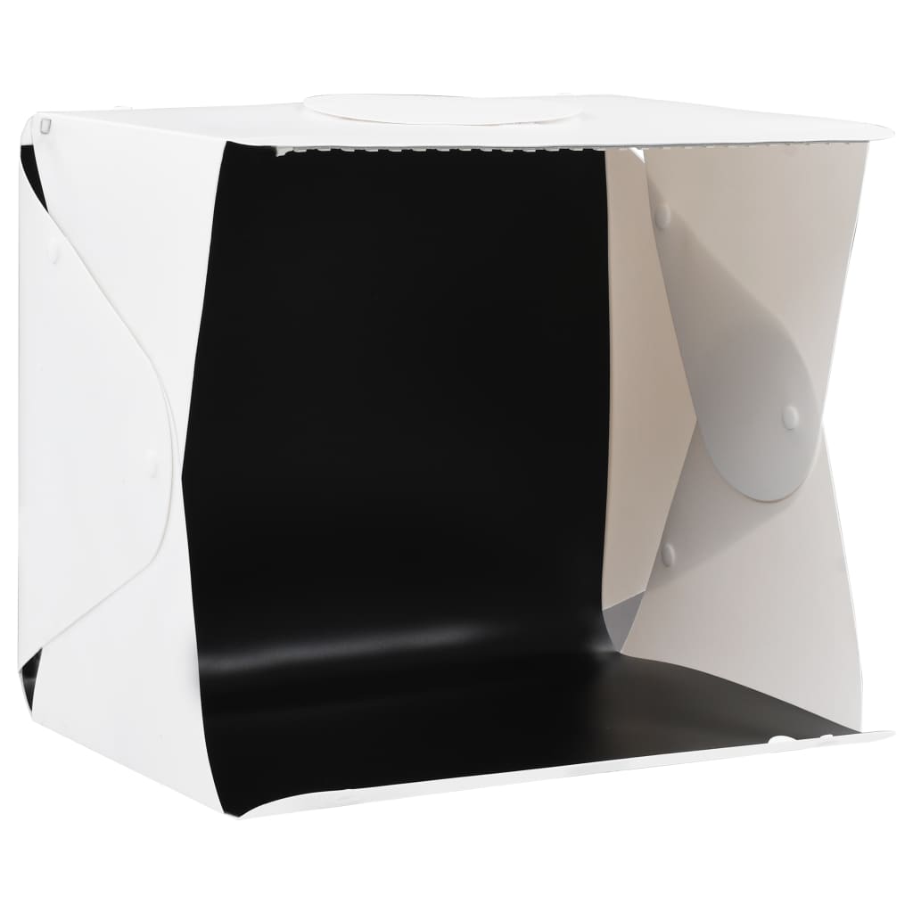 Fehér műanyag összecsukható softbox led-lámpával 40x34x37 cm Fehér műanyag összecsukható softbox led-lámpával 40x34x37 cm