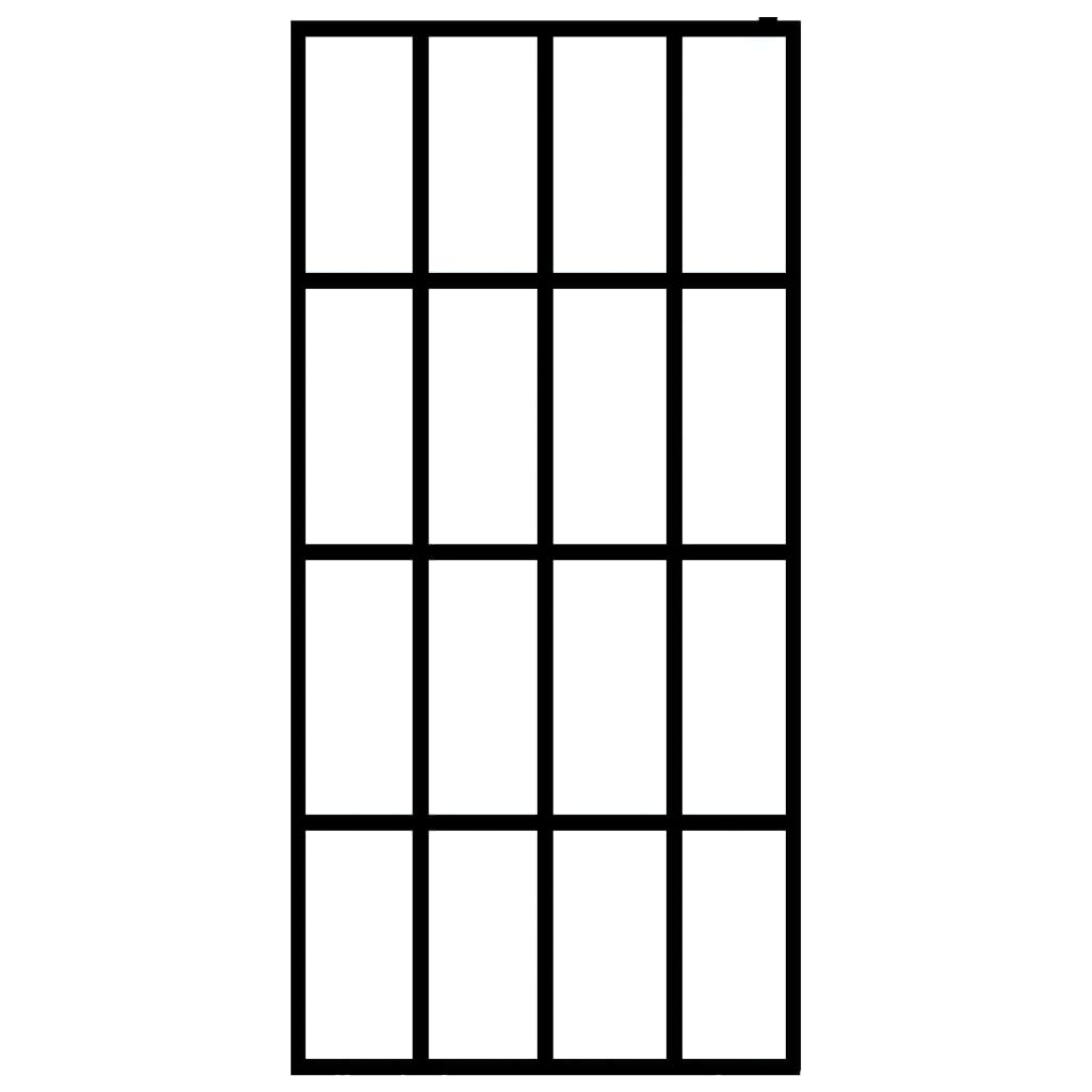 Átlátszó edzett üveg zuhanyfal 90 x 195 cm