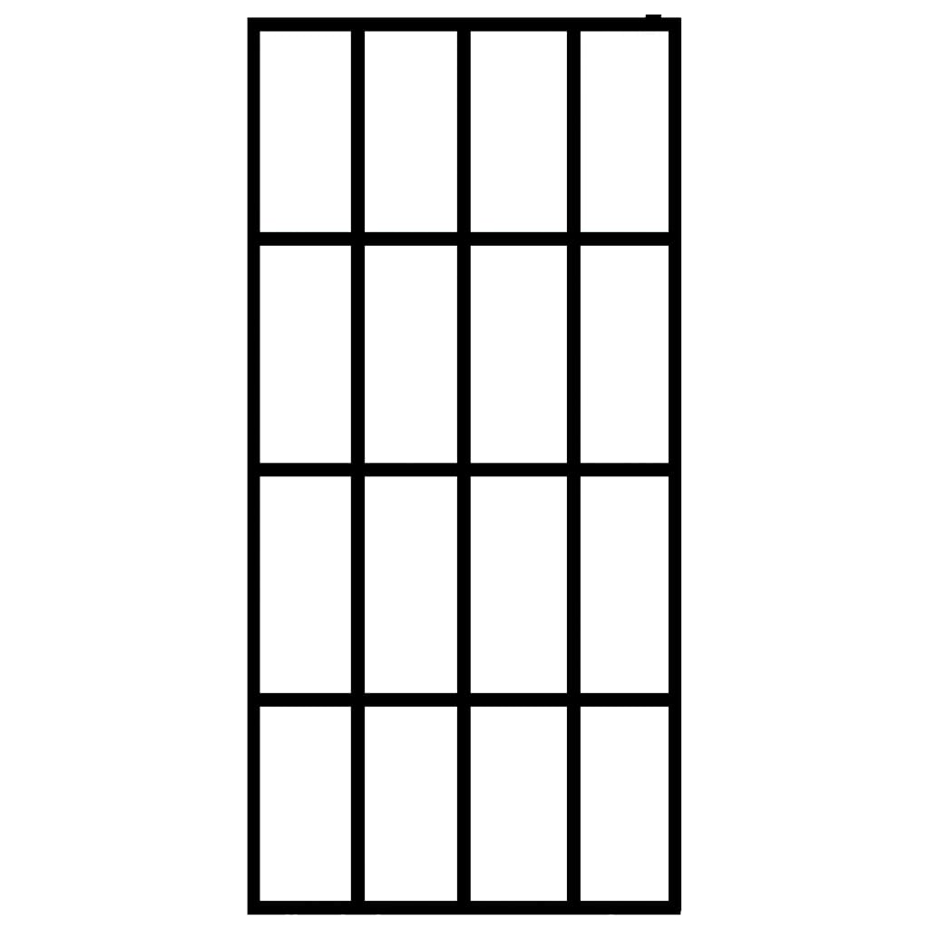 Átlátszó edzett üveg zuhanyfal 100 x 195 cm