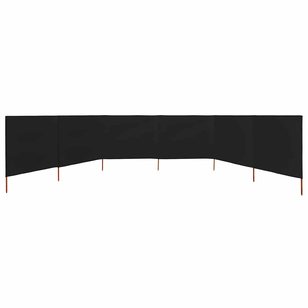 Tópszínű 6-paneles szövet szélfogó 800 x 80 cm