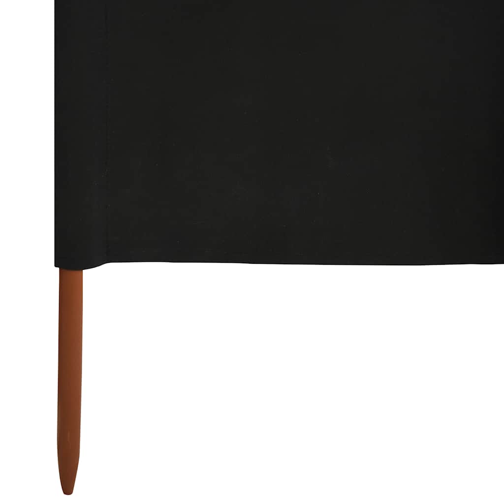 Tópszínű 6-paneles szövet szélfogó 800 x 80 cm
