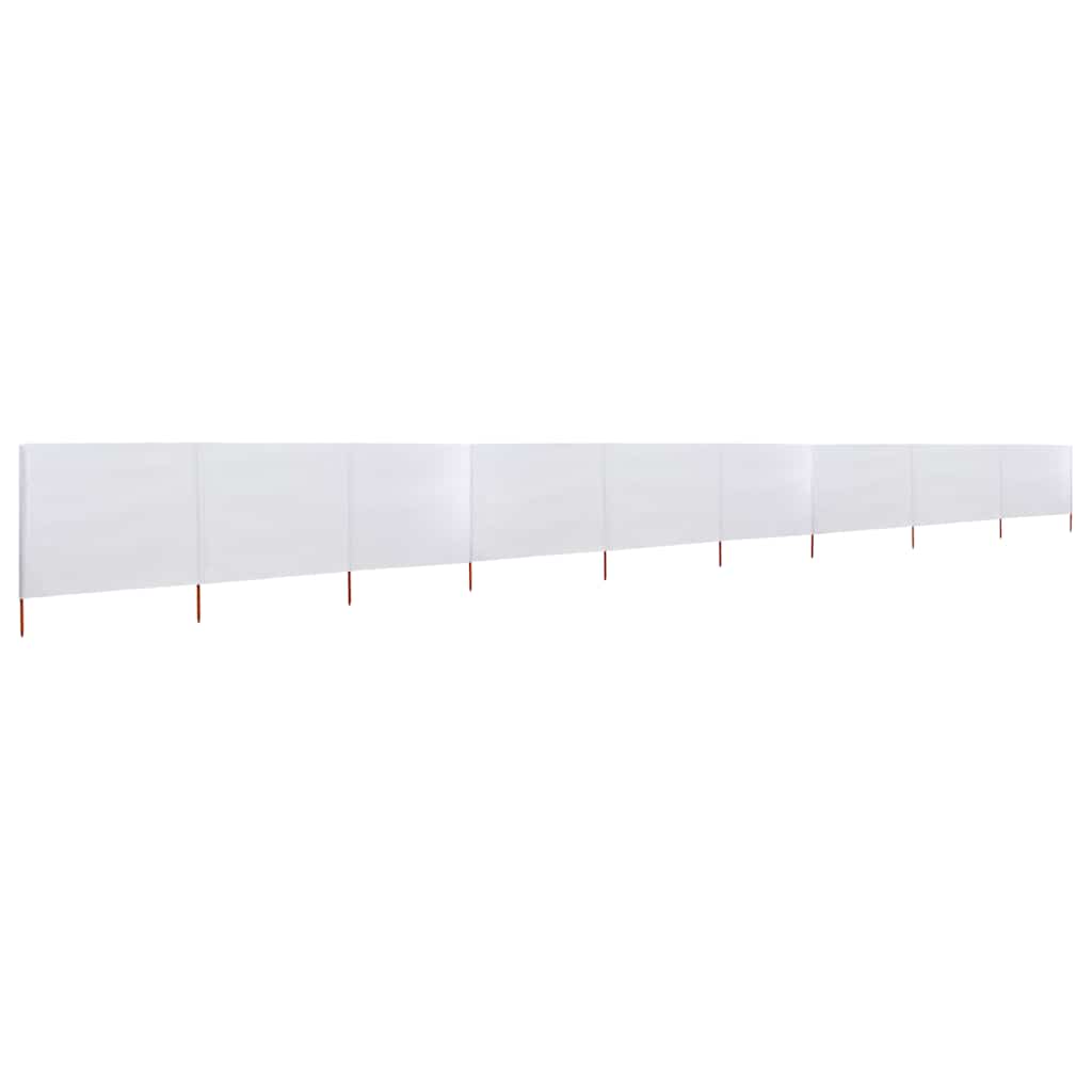 Homokfehér 9-paneles szövet szélfogó 1200 x 120 cm