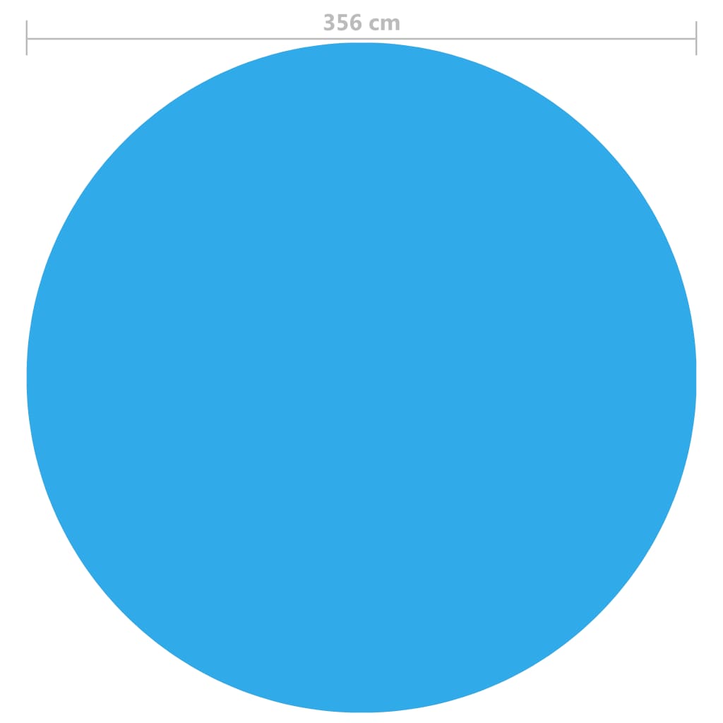 Kék polietilén medencetakaró 356 cm