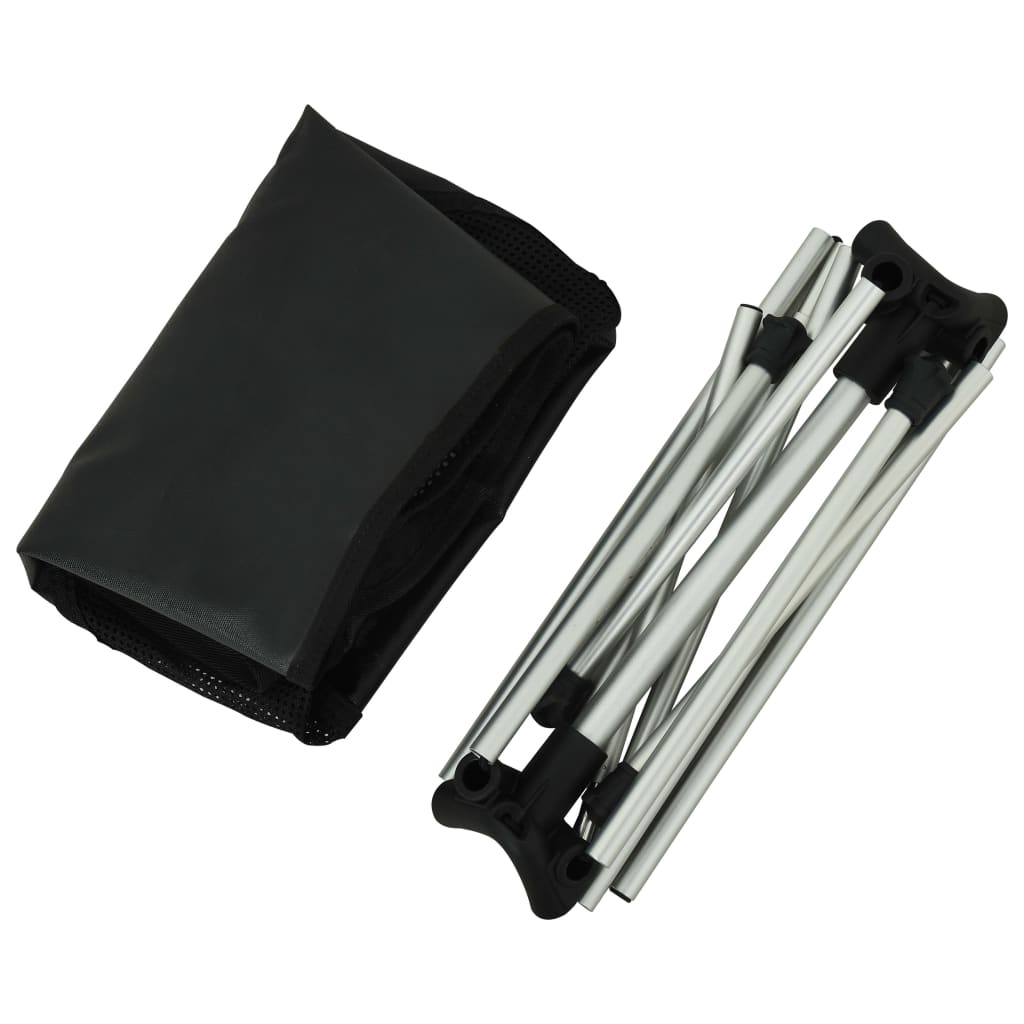 2 db összecsukható alumínium kempingszék 54 x 50 x 65 cm