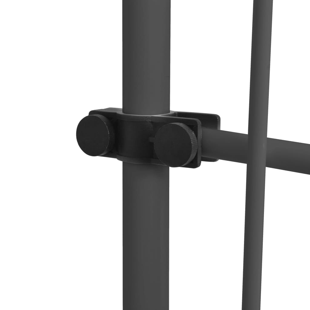 Antracitszürke kézzel kihúzható led-es napellenző 300 cm