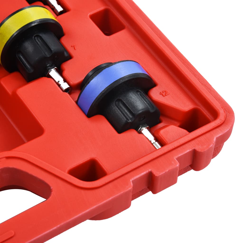 14 darabos hűtőrendszer- és hűtősapka-nyomásmérő