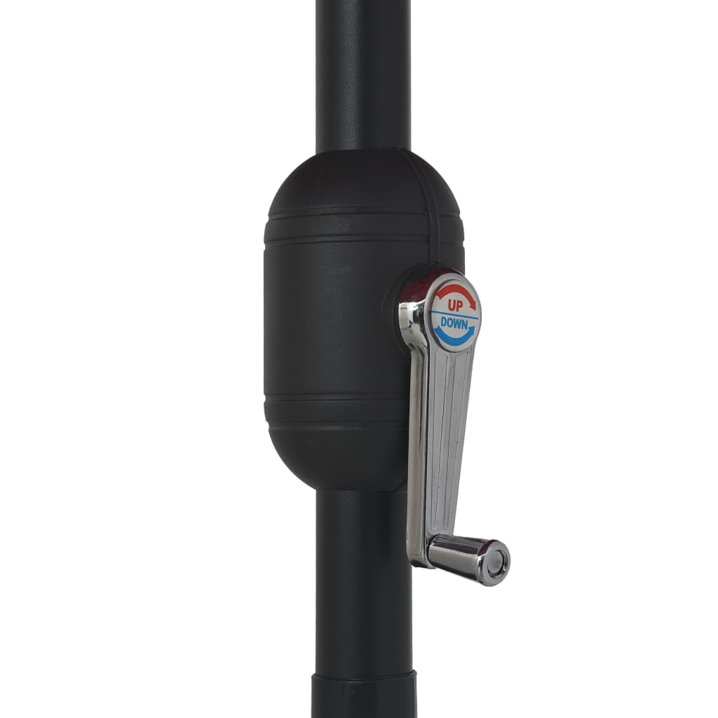 Azúrkék kültéri napernyő fémrúddal 390 cm