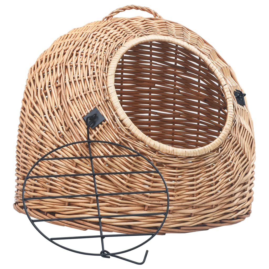 Természetes fűzfa macskaszállító kosár 60 x 45 x 45 cm Természetes fűzfa macskaszállító kosár 60 x 45 x 45 cm