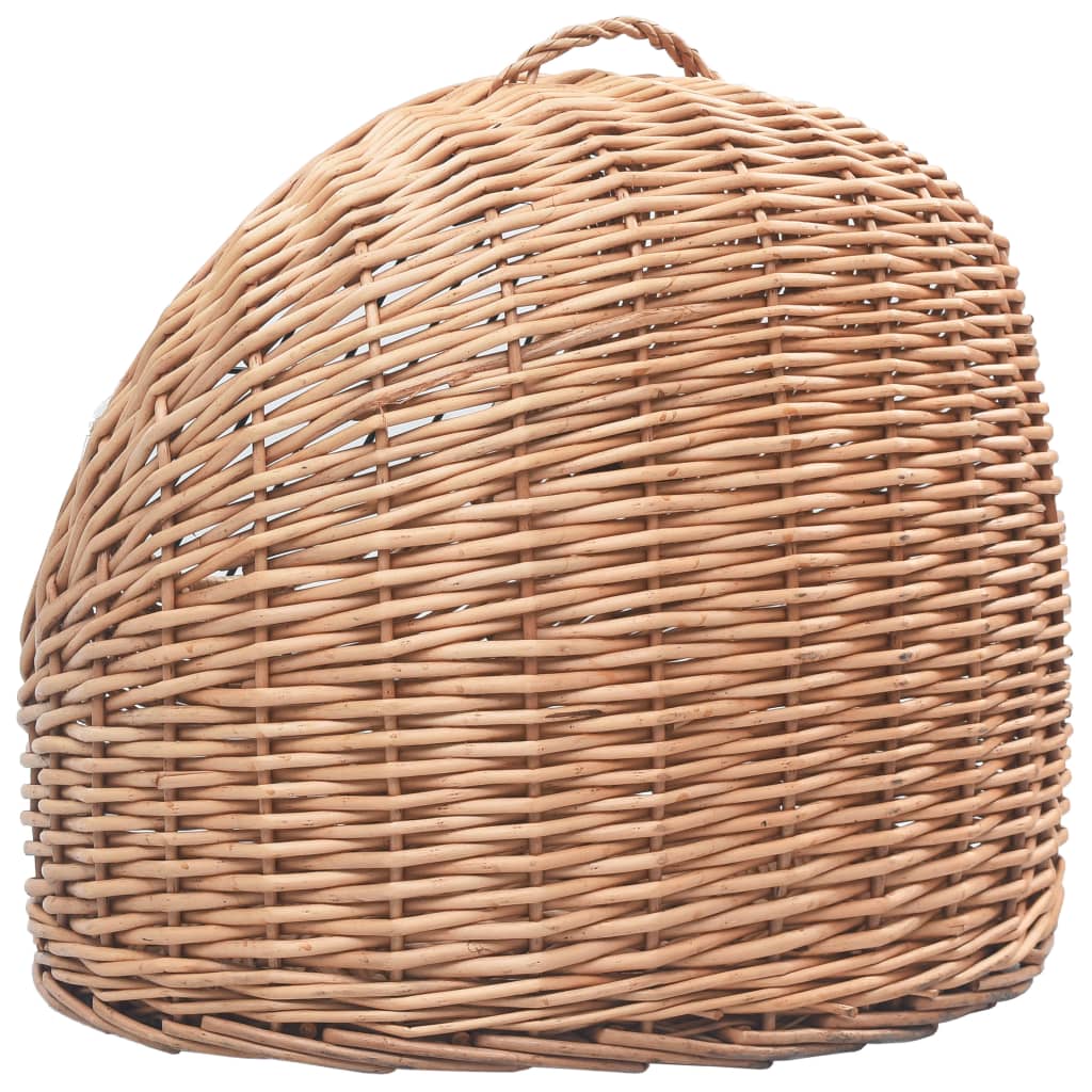Természetes fűzfa macskaszállító kosár 60 x 45 x 45 cm Természetes fűzfa macskaszállító kosár 60 x 45 x 45 cm