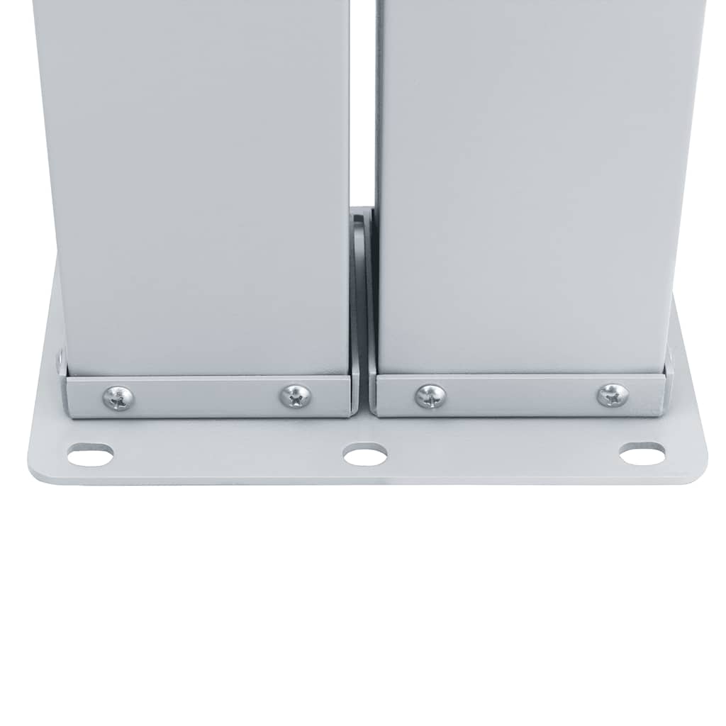 Antracitszürke behúzható dupla teraszi napellenző 170 x 600 cm