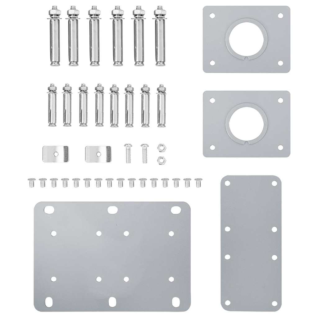 Antracitszürke behúzható dupla teraszi napellenző 170 x 600 cm