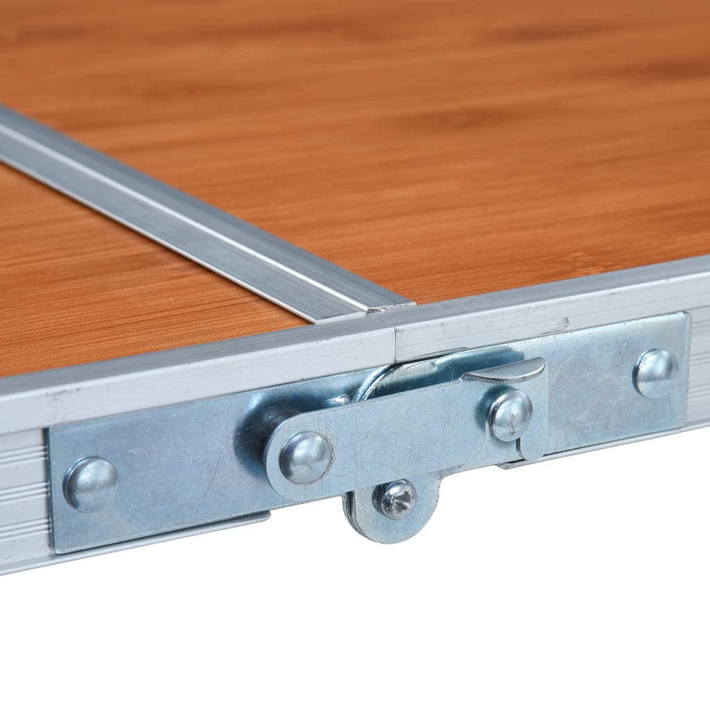 Összecsukható alumínium kempingasztal 120 x 60 cm