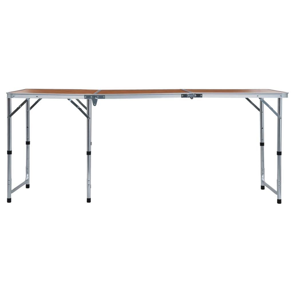 Összecsukható alumínium kempingasztal 180 x 60 cm