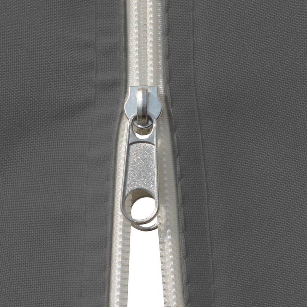 Antracitszürke kerti pavilon függönyökkel 4 x 3 m