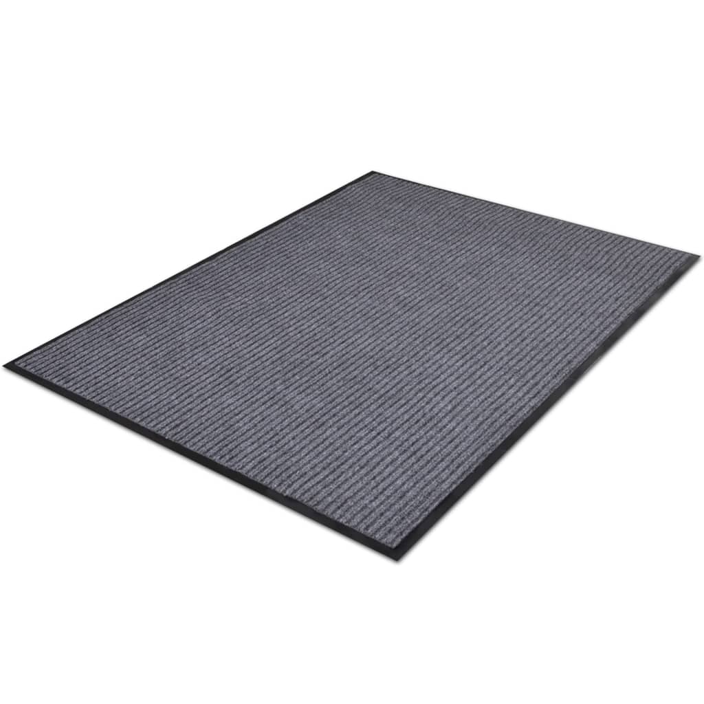 Szürke pvc lábtörlő 117x220 cm