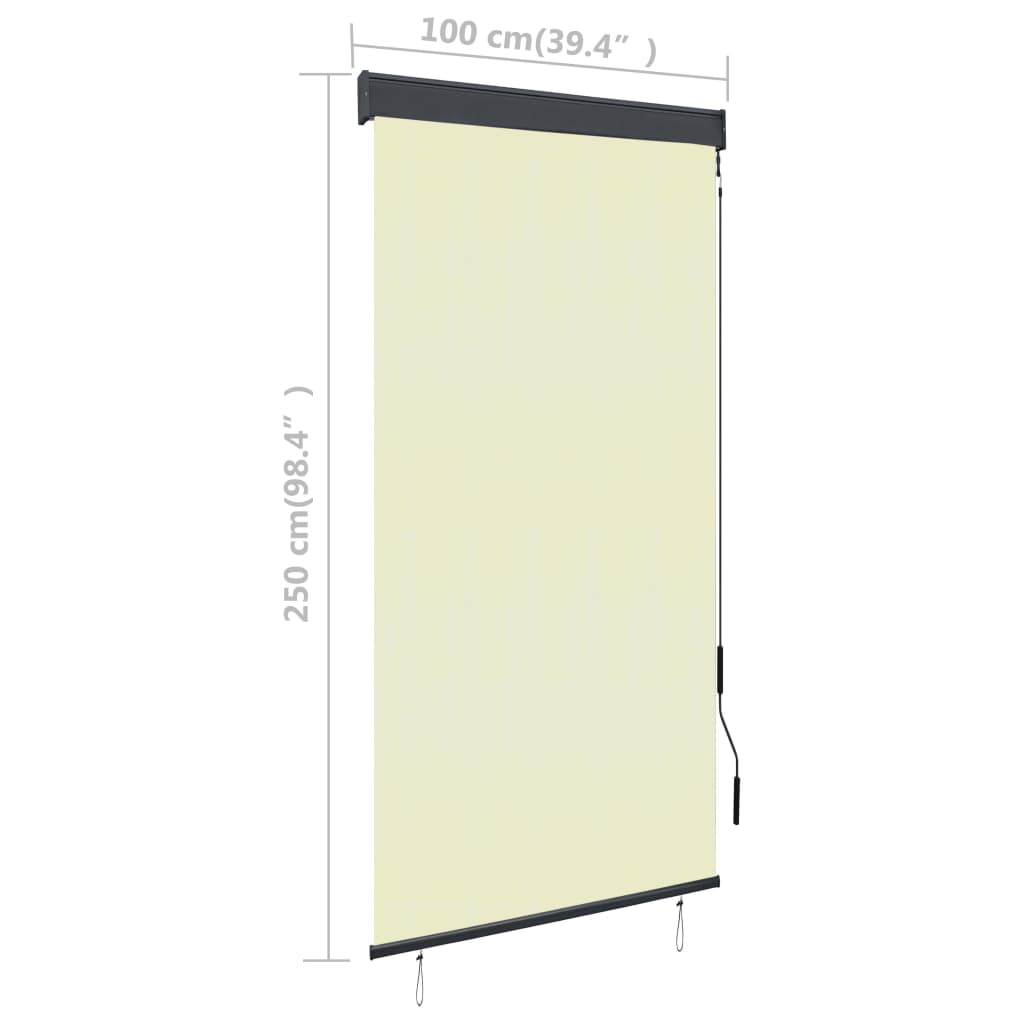 Krémszínű kültéri roló 100 x 250 cm Krémszínű kültéri roló 100 x 250 cm
