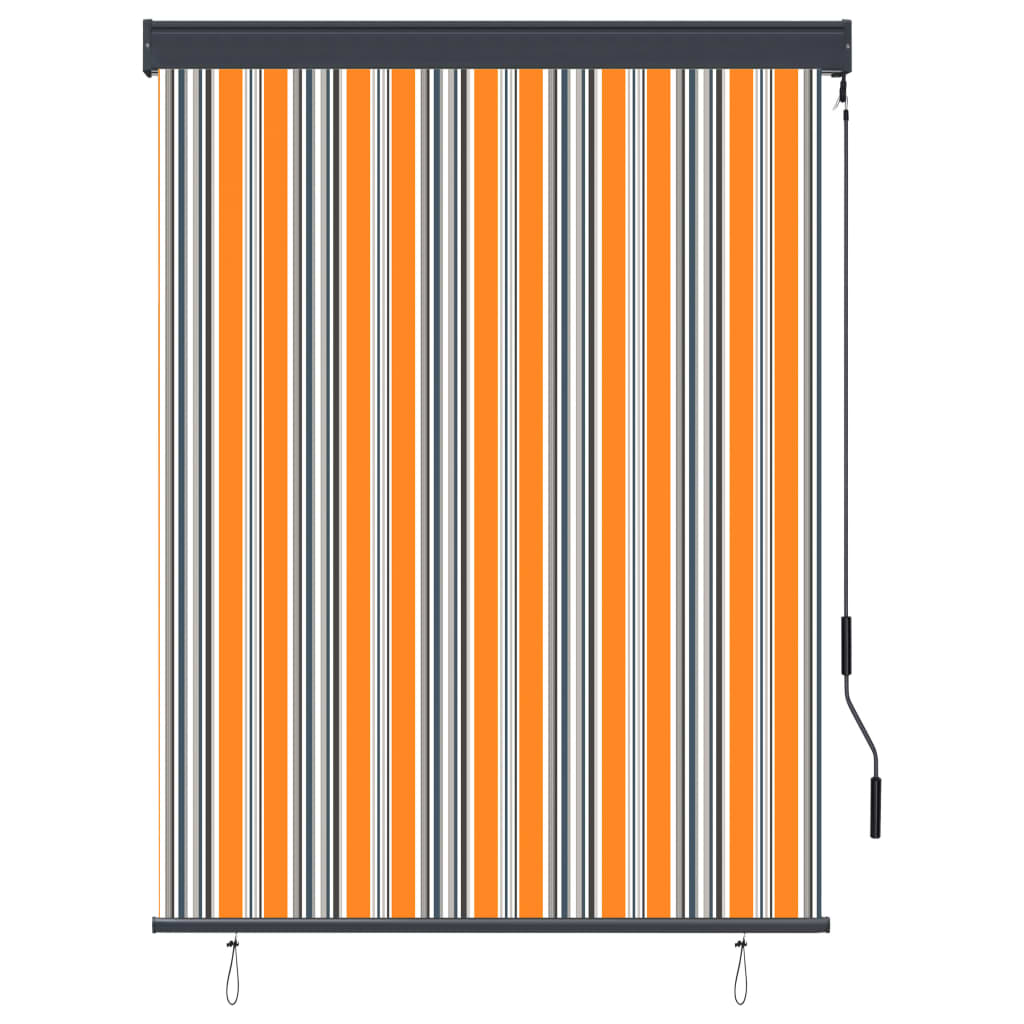 Sárga és kék kültéri roló 120 x 250 cm