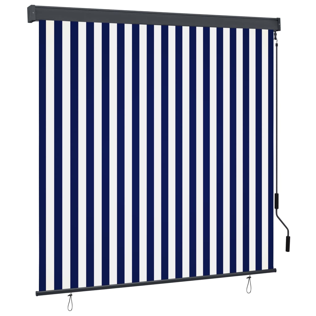 Fehér és kék kültéri roló 170 x 250 cm Fehér és kék kültéri roló 170 x 250 cm