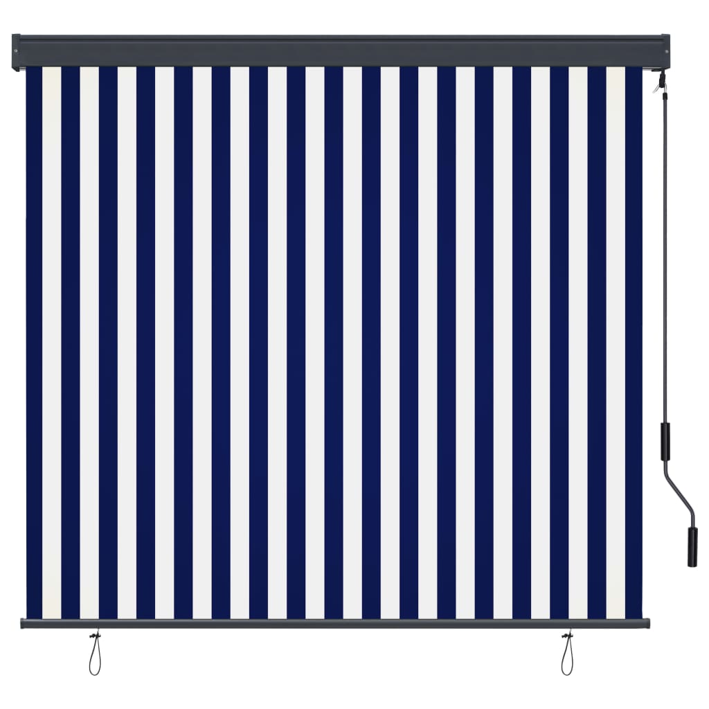 Fehér és kék kültéri roló 170 x 250 cm Fehér és kék kültéri roló 170 x 250 cm
