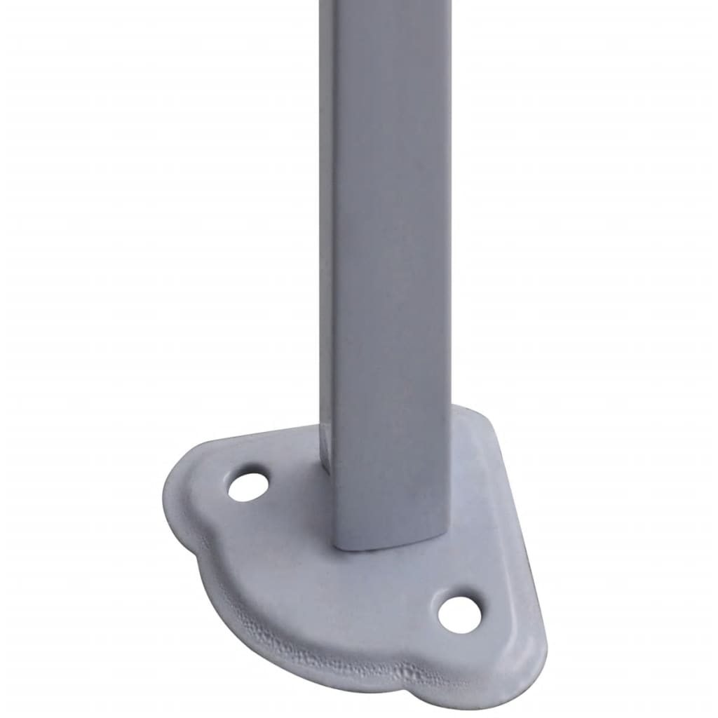 Fehér acél összecsukható rendezvénysátor 2 oldalfallal 3 x 3 m