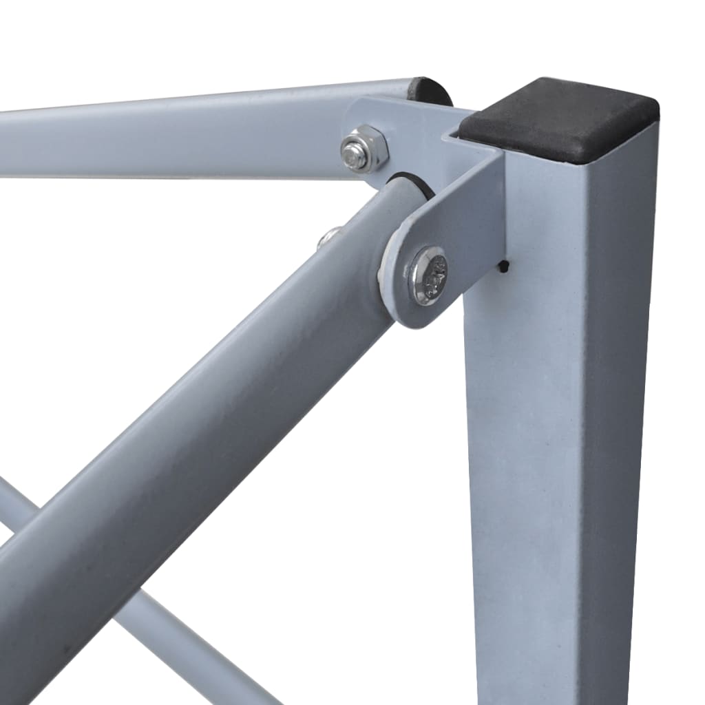 Antracitszürke acél összecsukható rendezvénysátor 2 x 2 m