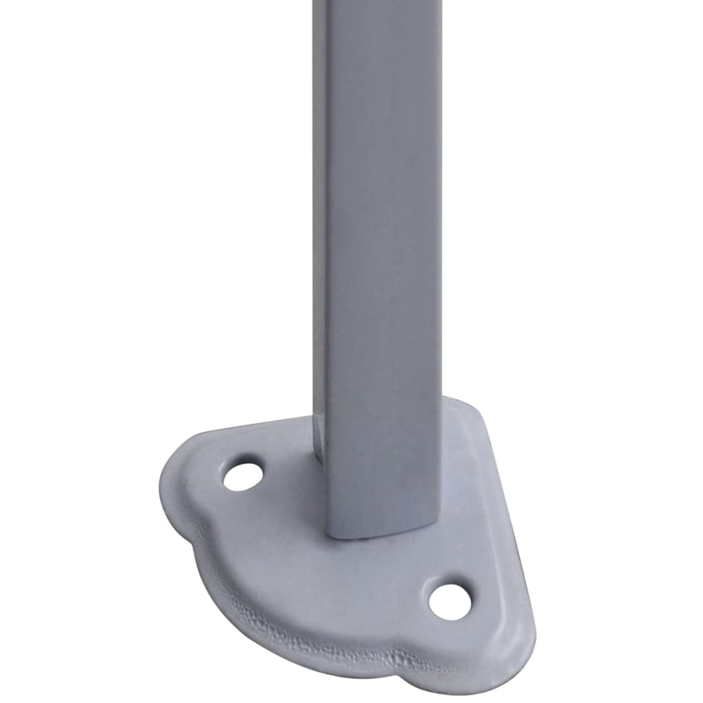 Antracitszürke összecsukható rendezvénysátor 2 oldalfallal 2x2m