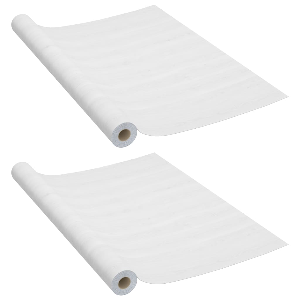 2 db fehér faszínű öntapadó pvc ajtófólia 210 x 90 cm