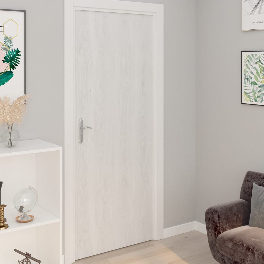 2 db fehér faszínű öntapadó pvc ajtófólia 210 x 90 cm